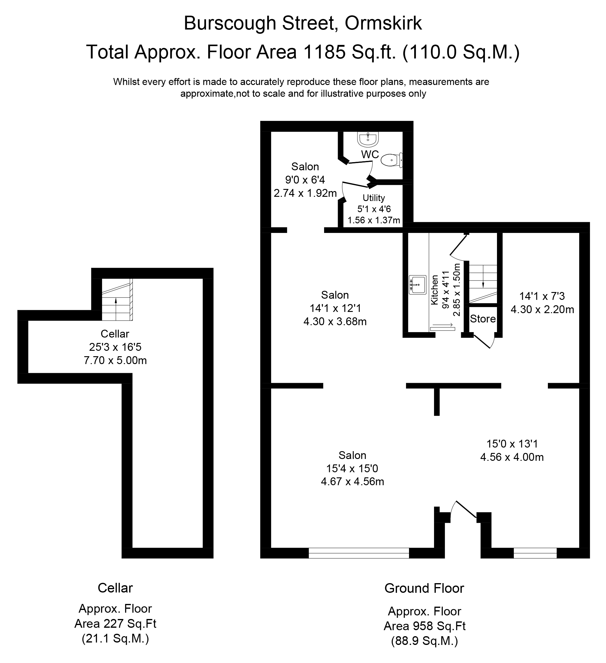 Floorplans For Burscough Street, Ormskirk