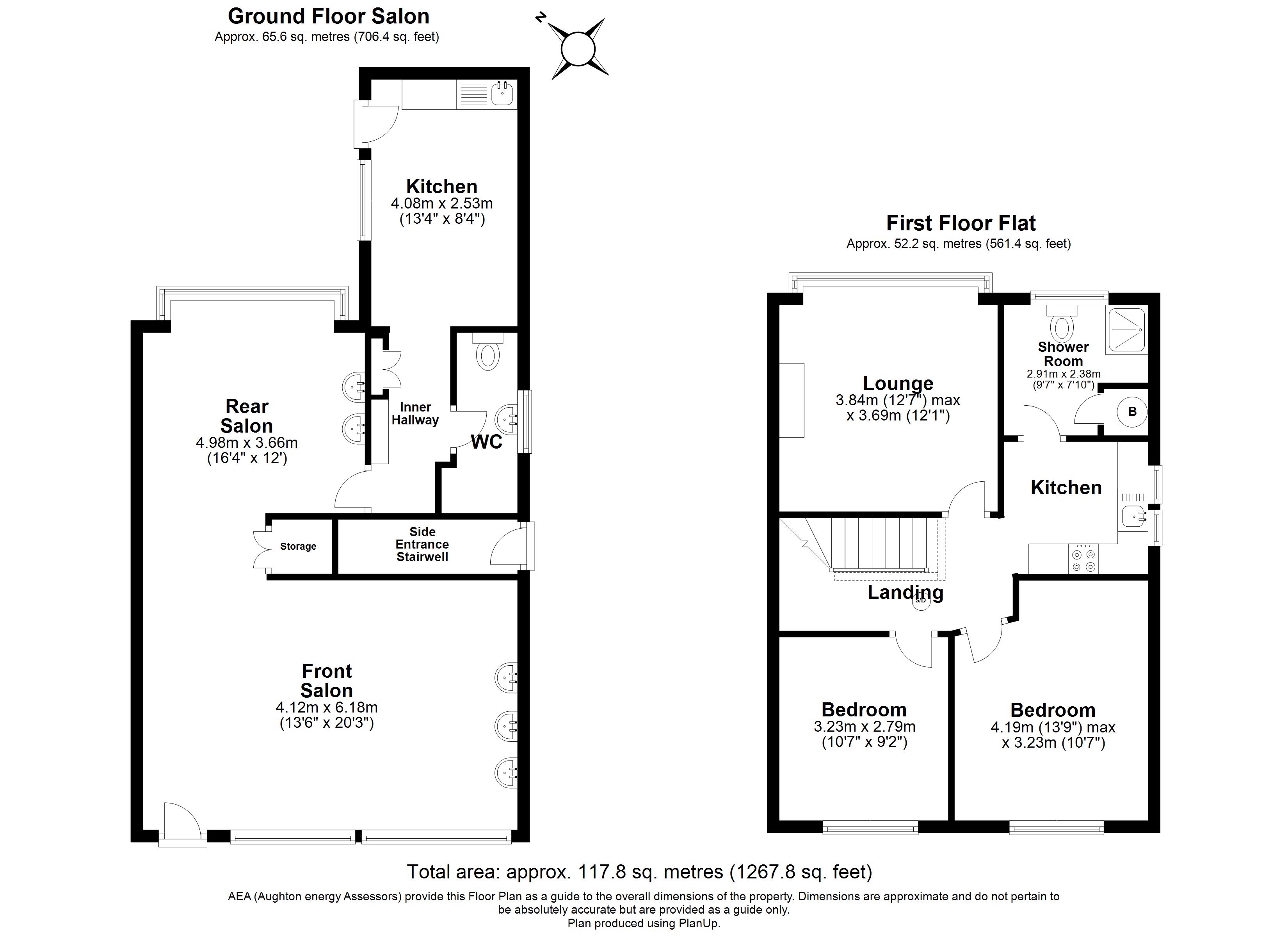 Floorplans For & 173a Preston New Road, Southport