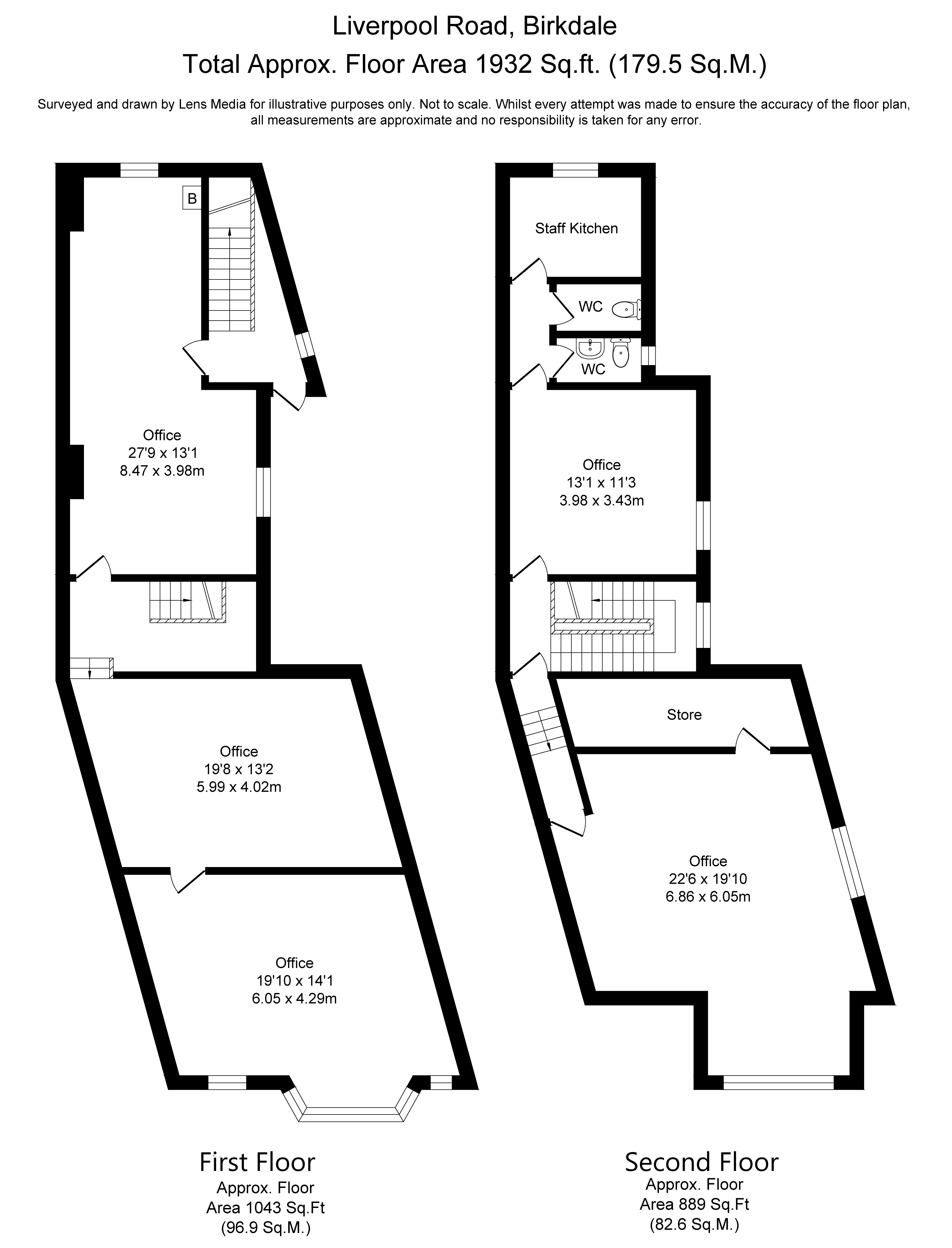 Floorplans For Liverpool Road, Southport