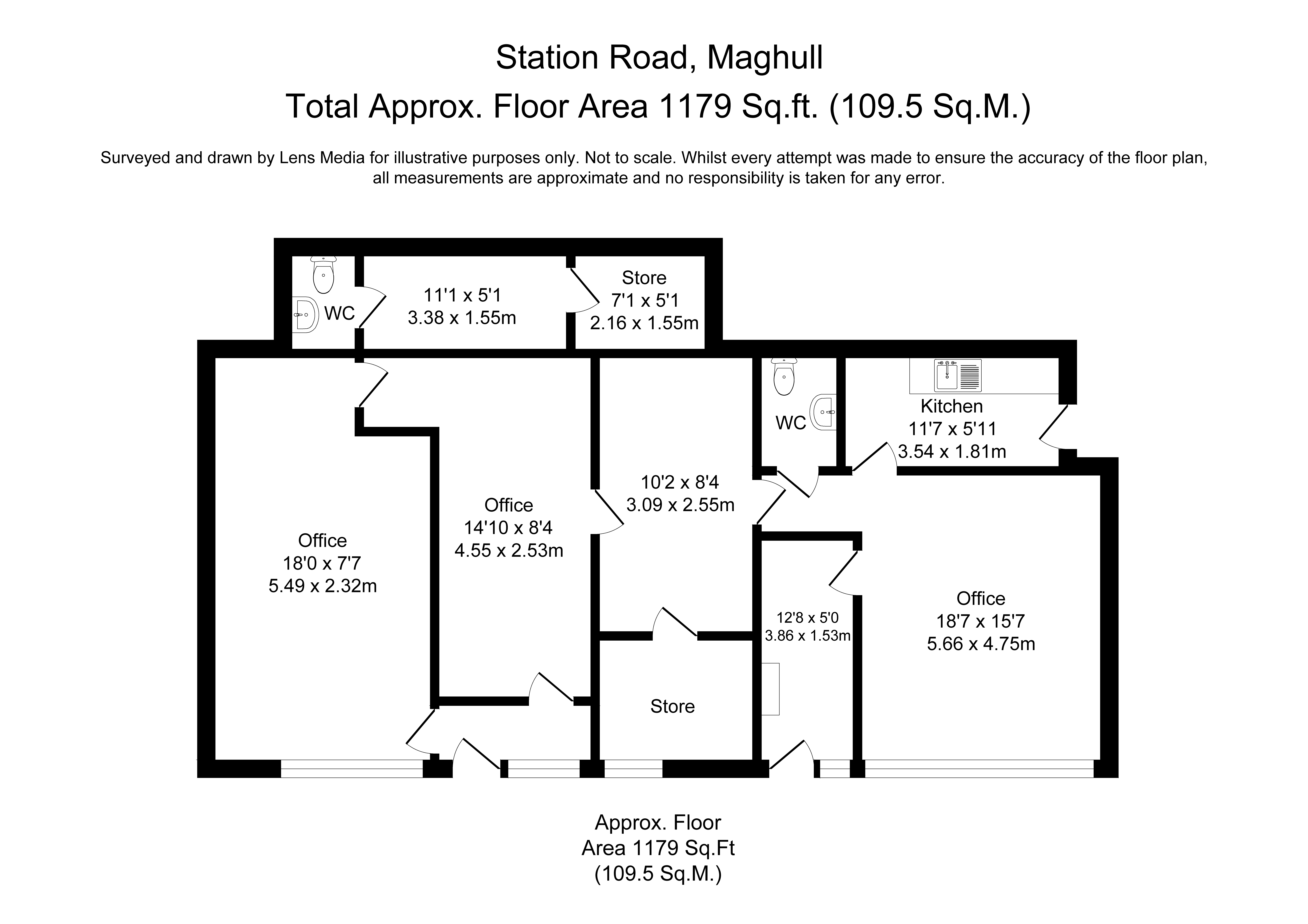 Floorplans For and 56 Station Road, Maghull
