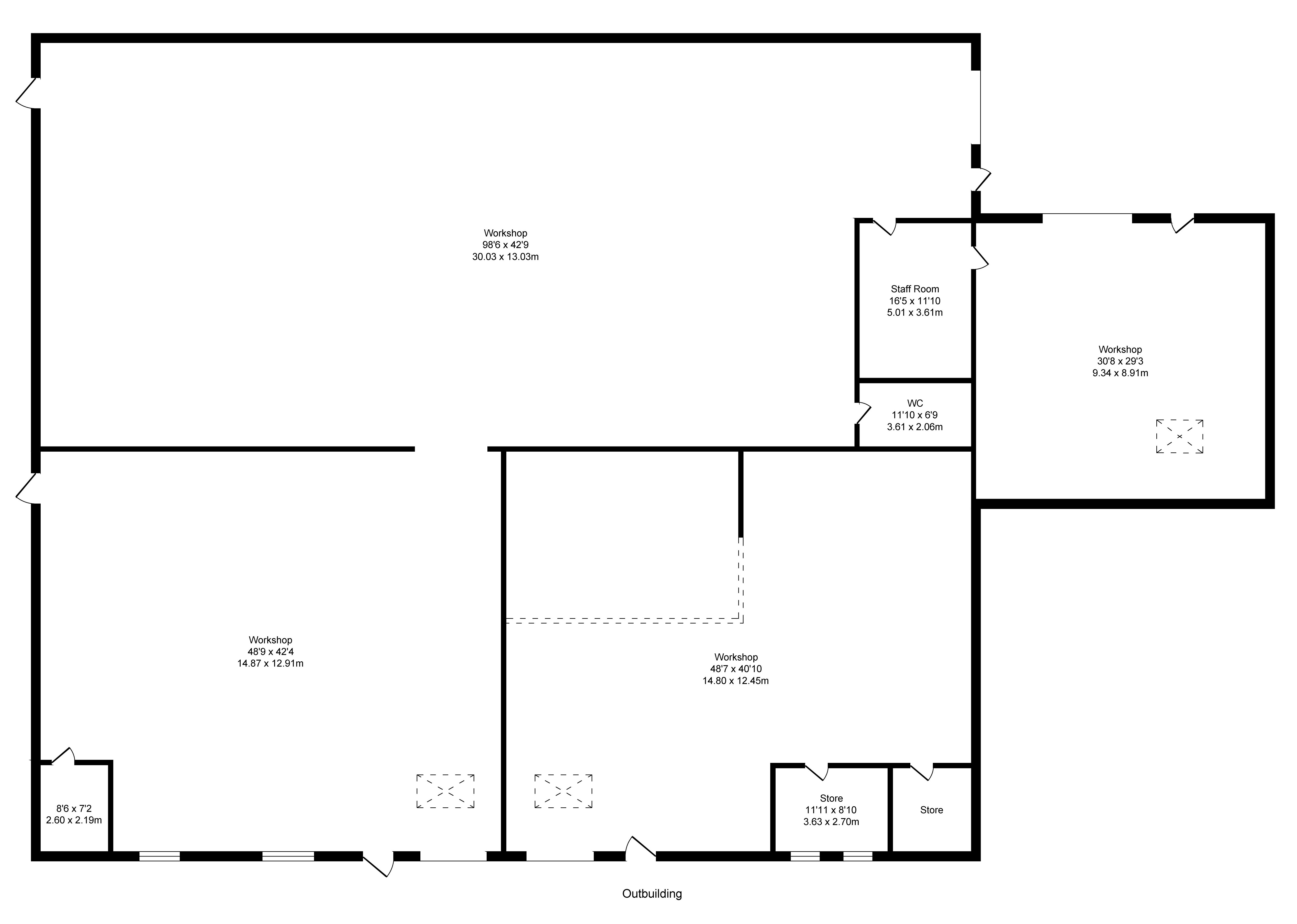 Floorplans For 16a, , & 20a Grimrod Place, Skelmersdale